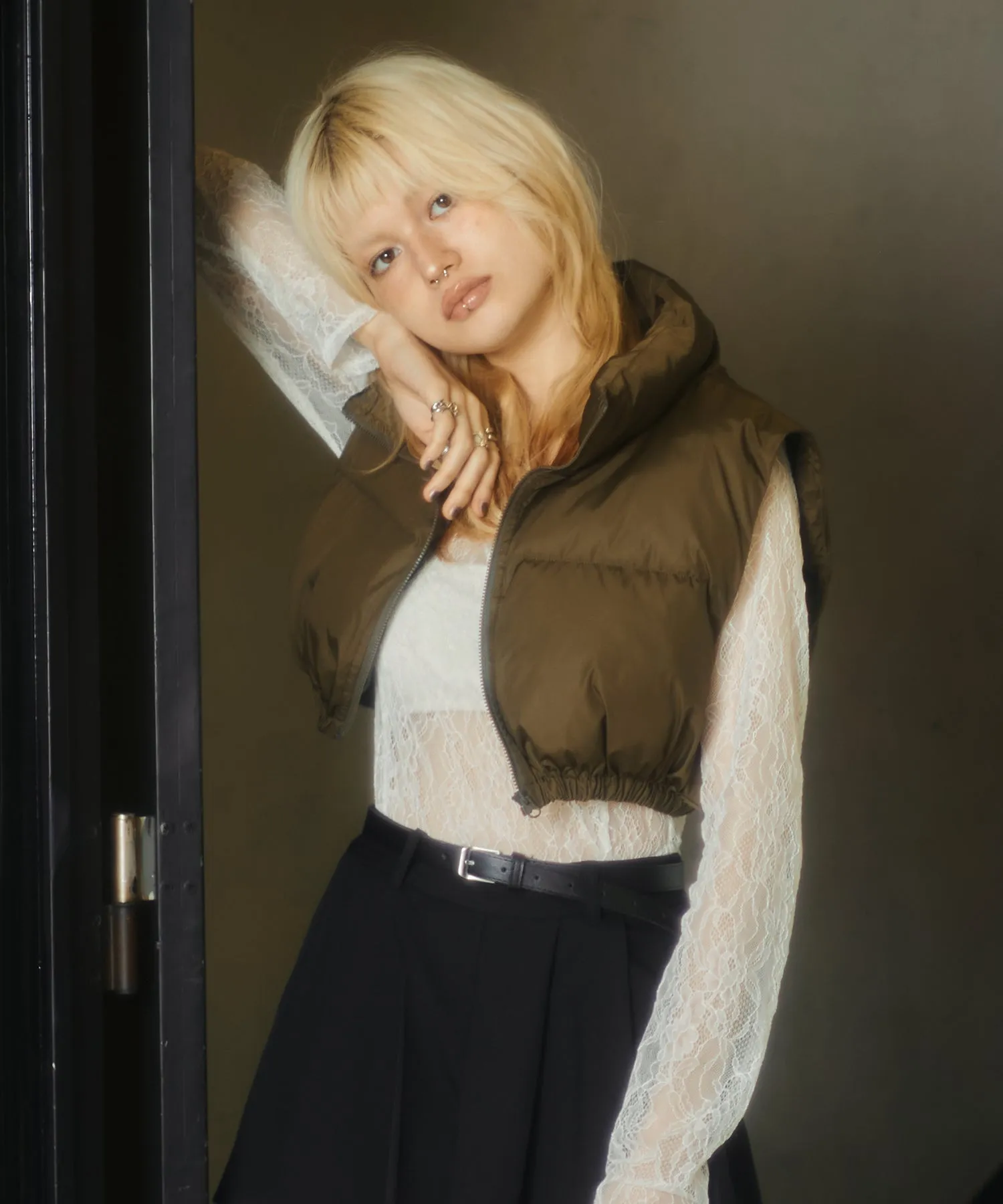 3way layered trench coat