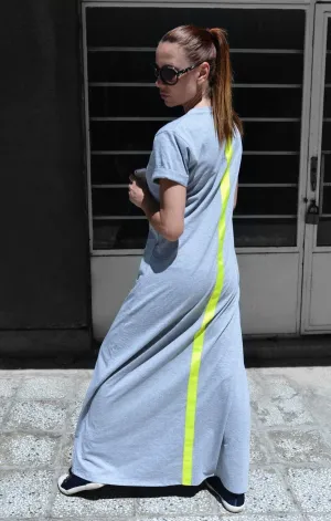 AMIRA Long Summer Dress With Back Stripe