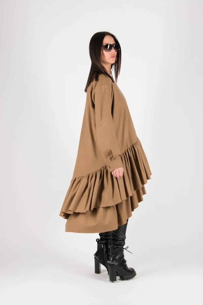 BEIGE Winter Dress MORANY