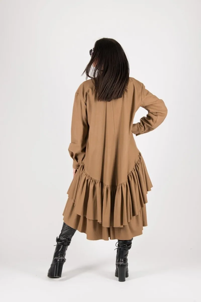 BEIGE Winter Dress MORANY