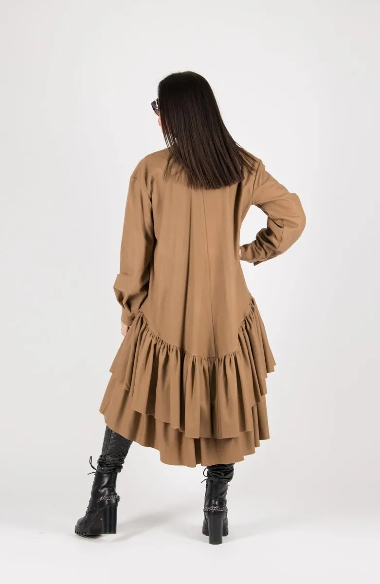 BEIGE Winter Dress MORANY