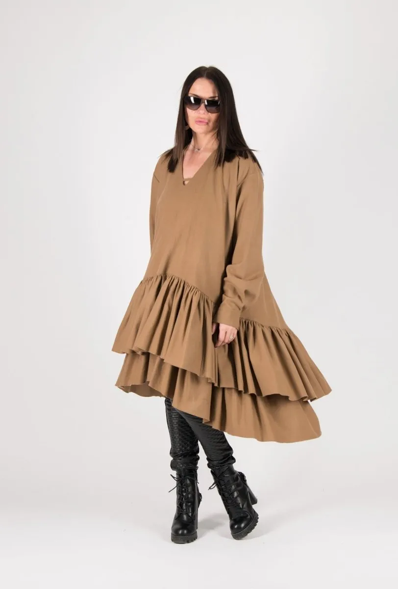 BEIGE Winter Dress MORANY