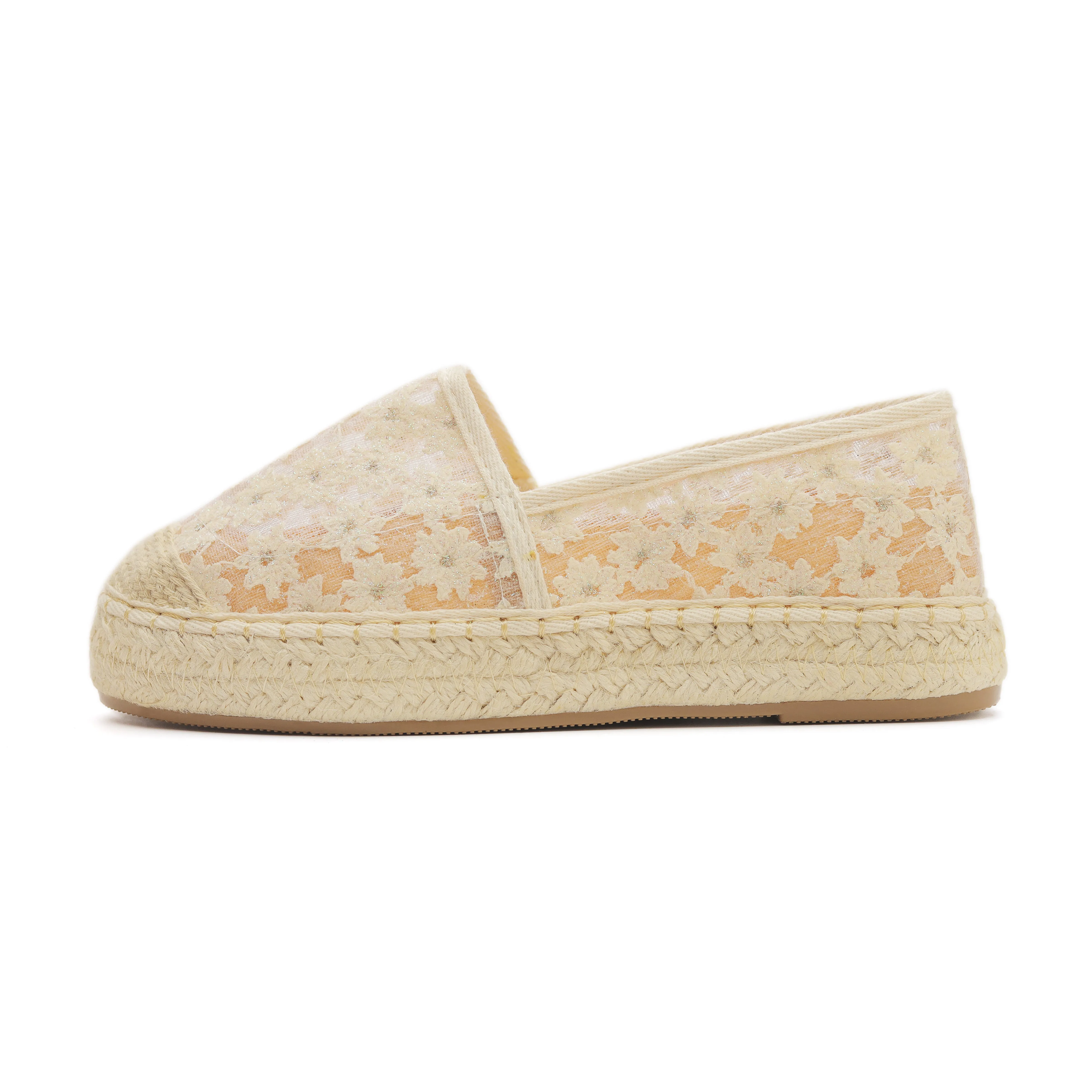 Blossom Petal Espadrilles Beige