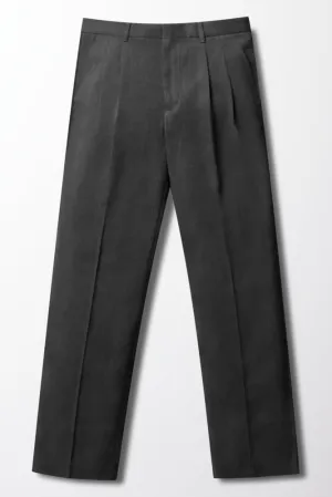 Boys Regular Fit School Pants Grey Toughees