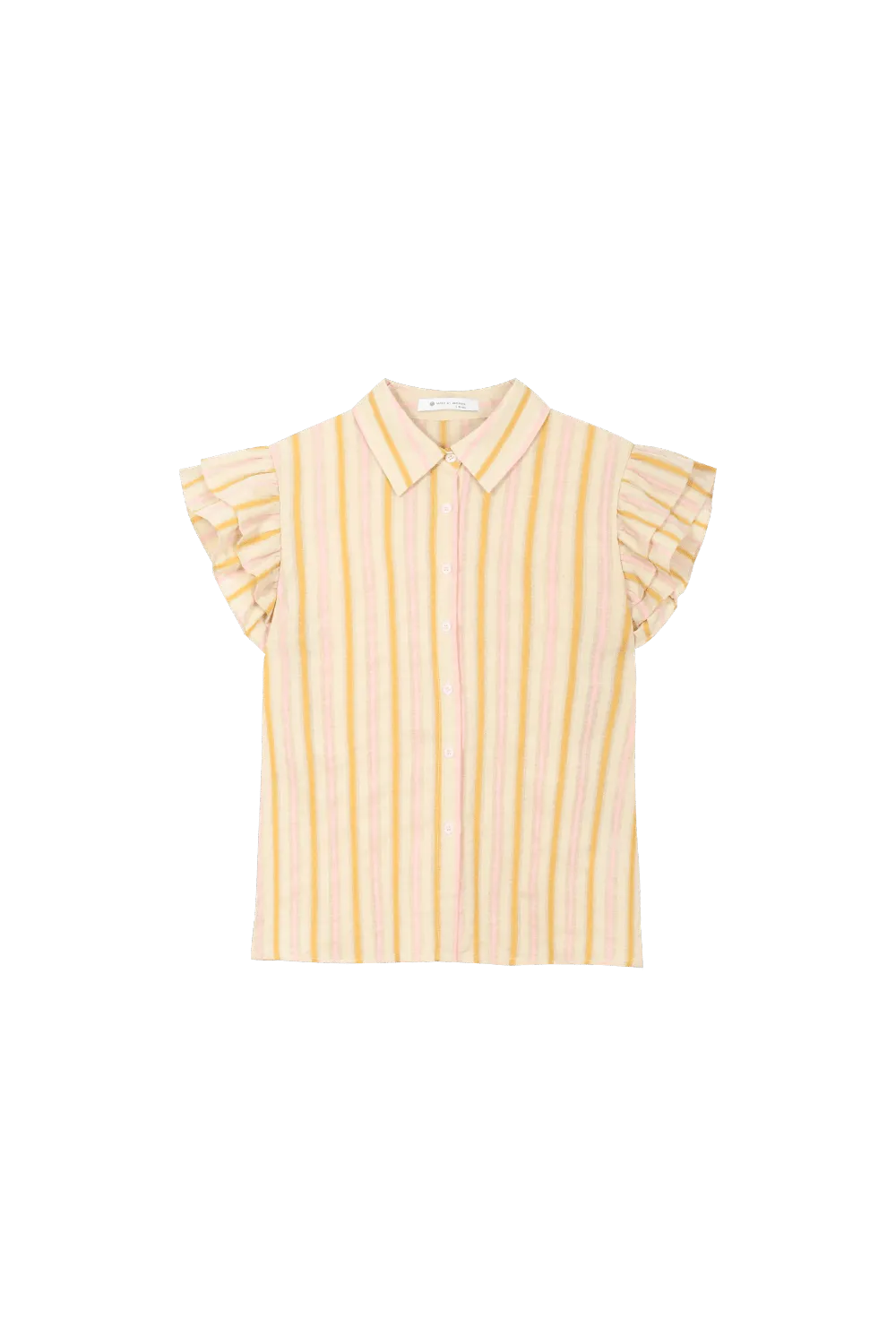 Casual Pink Stripe Blouses for Women