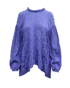 Chloe Lavalliere Blouse in Purple Viscose