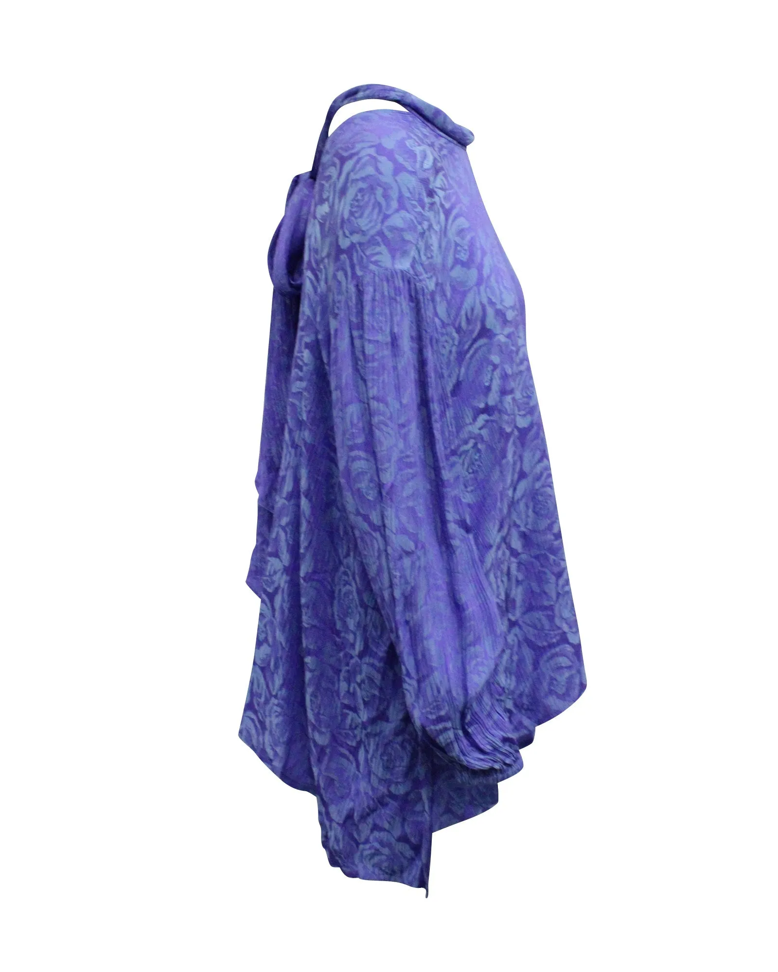 Chloe Lavalliere Blouse in Purple Viscose