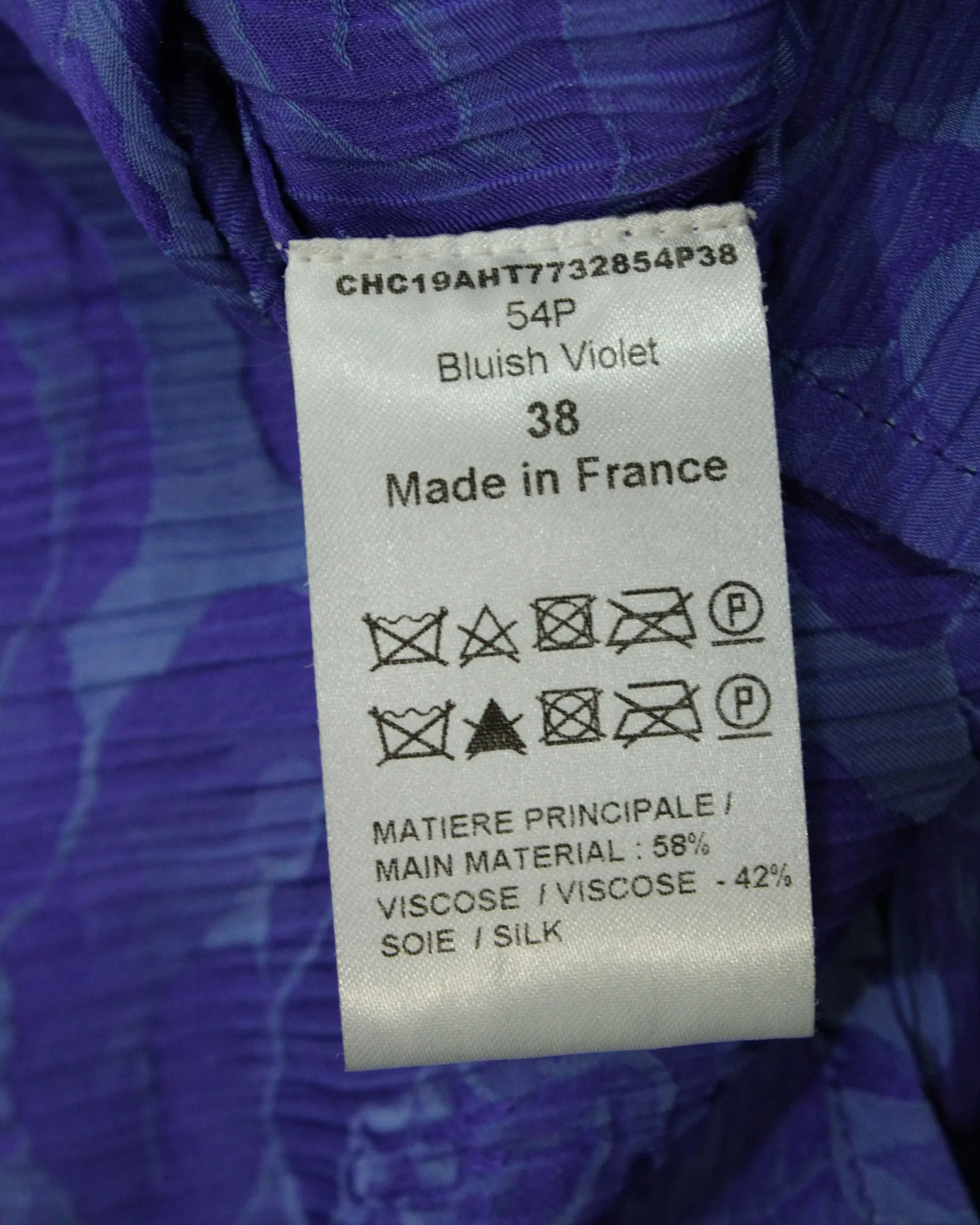Chloe Lavalliere Blouse in Purple Viscose