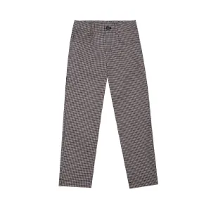 Cotton Trousers Pin Checks, Brown