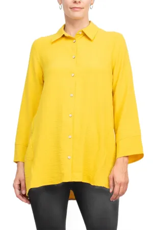 Counterparts Collared 3/4 Sleeve Solid Button Down Shirt