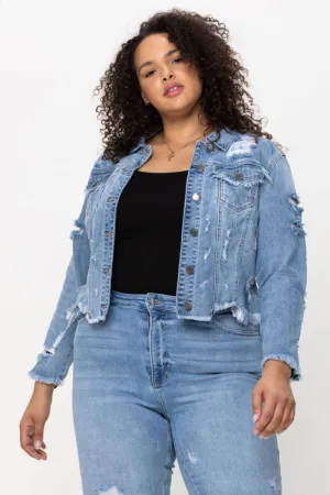 Distressed Jean Jacket