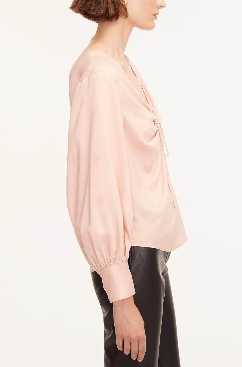 Drawstring Long Sleeve Blouse