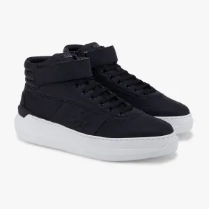 Embossed Lion High Sneakers