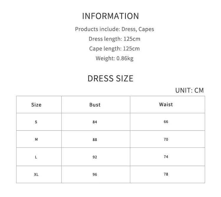 Floral Dress Cosplay Costume Maid Dress