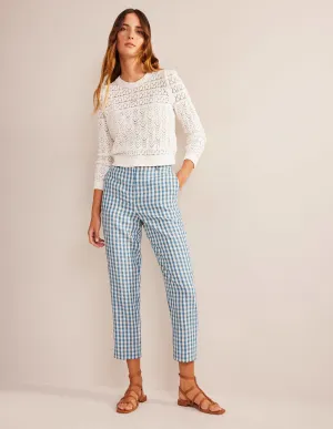 Kew Linen Trousers-Check