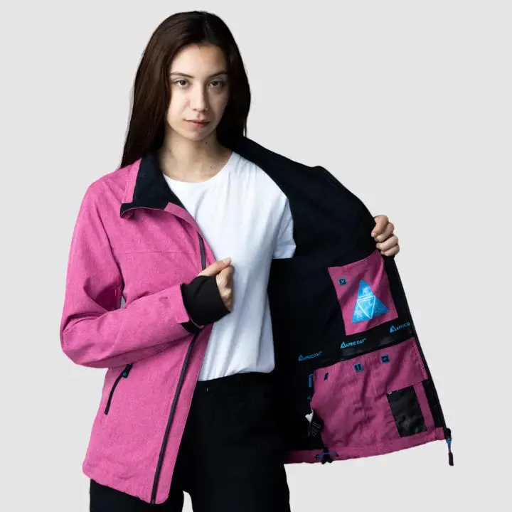 Ladies' Sustainable Pink Adventure Jacket 2.0 - Chic & Versatile Outdoor Wear