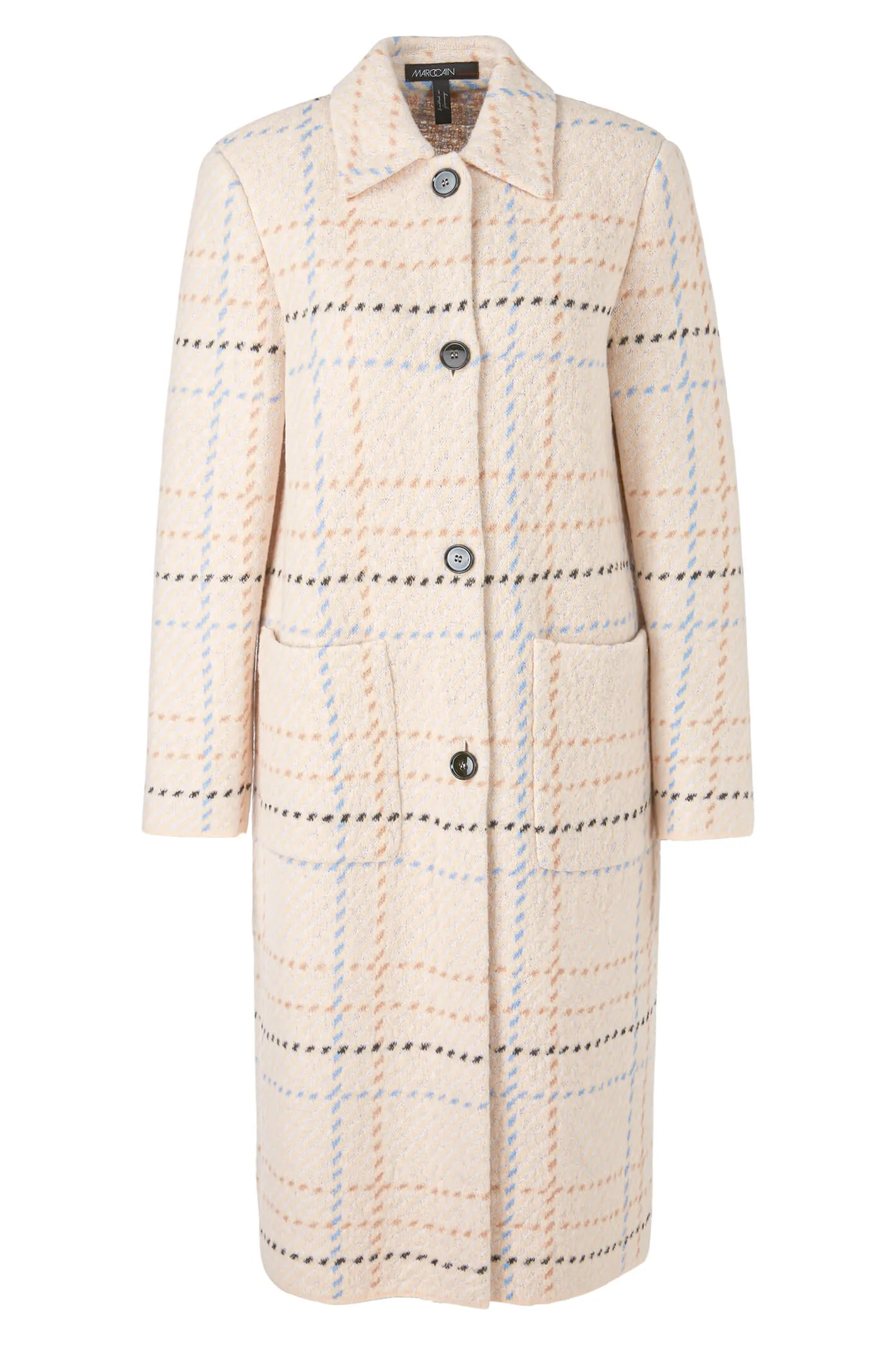 Marc Cain Collections VC 11.03 M09 132 Dark Cream Check Coat