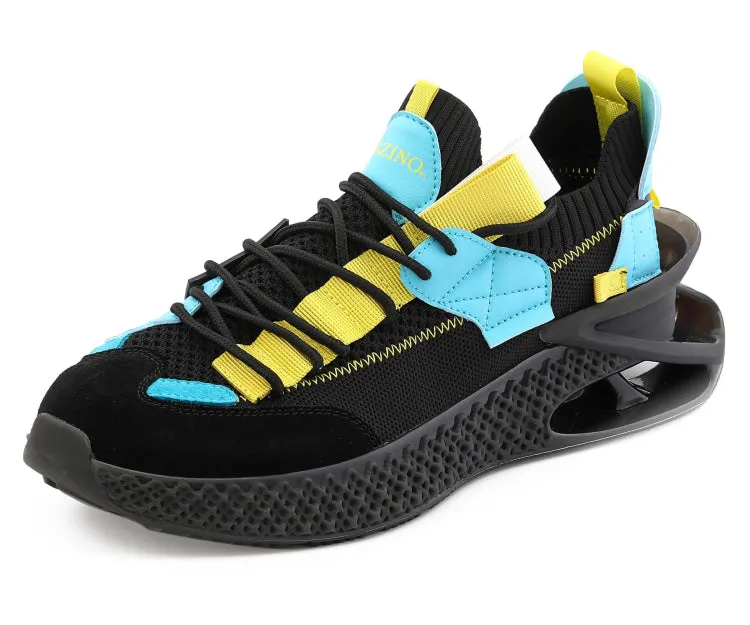 Mazino Delta Men's Black Mesh Blade Sneakers
