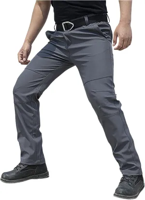 Men's Tactical Cargo Pants, Ripstop Water Resistant Cargo Work Pants for Men, Stretch Hiking Pants with Multi Pockets