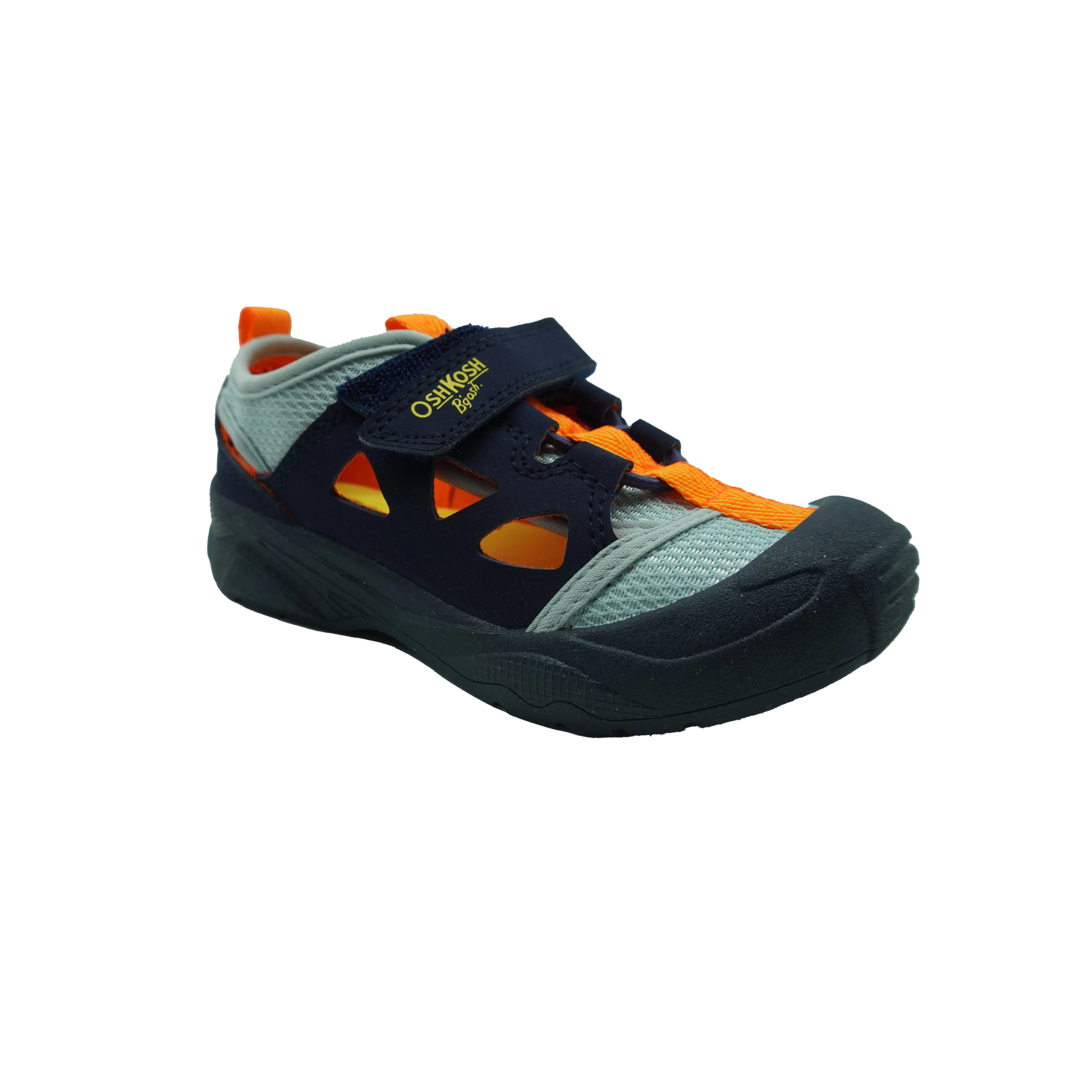 Oshkosh B-Gosh Toddler Boy's Emon Bump Toe Sandals Navy Blue Orange Size 9