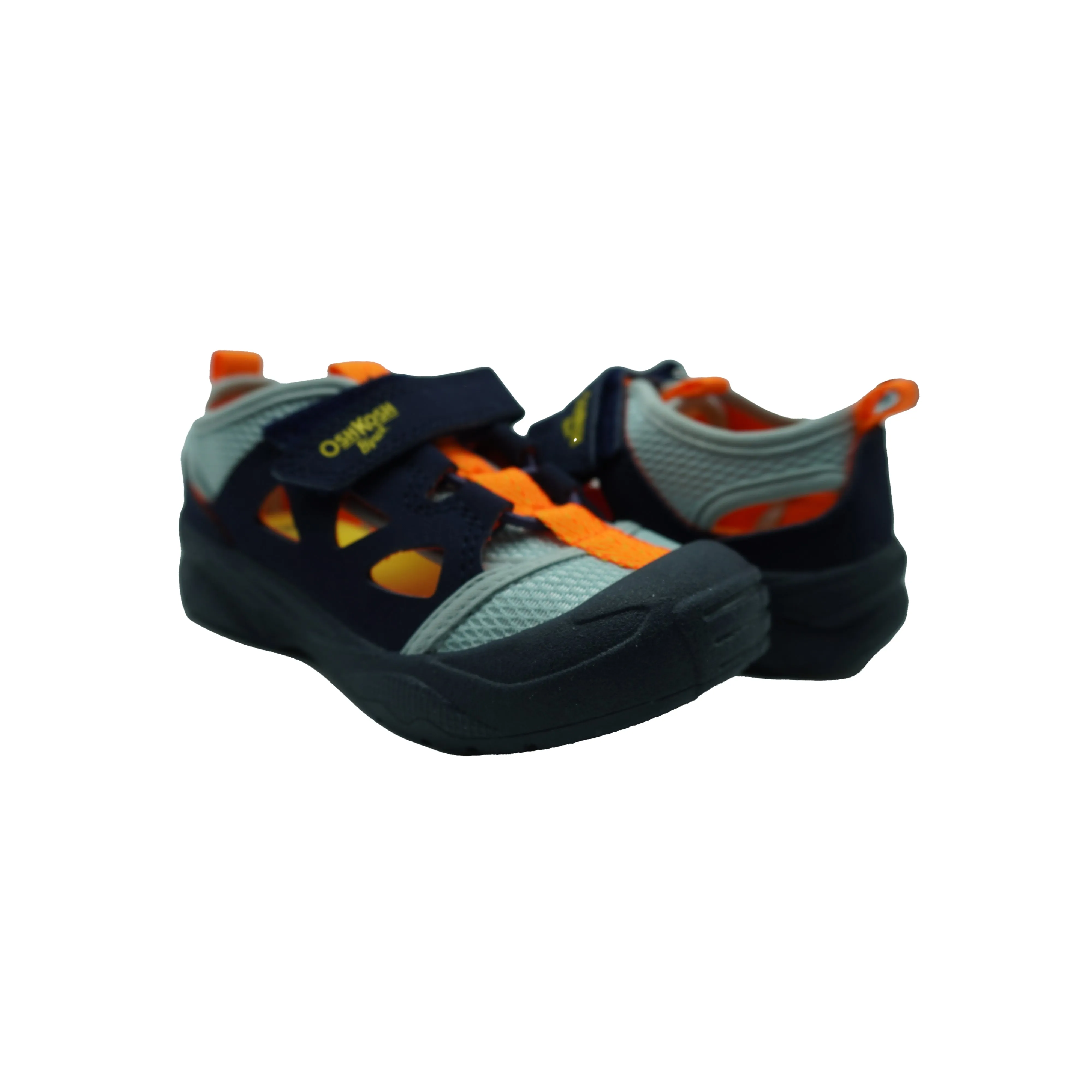 Oshkosh B-Gosh Toddler Boy's Emon Bump Toe Sandals Navy Blue Orange Size 9