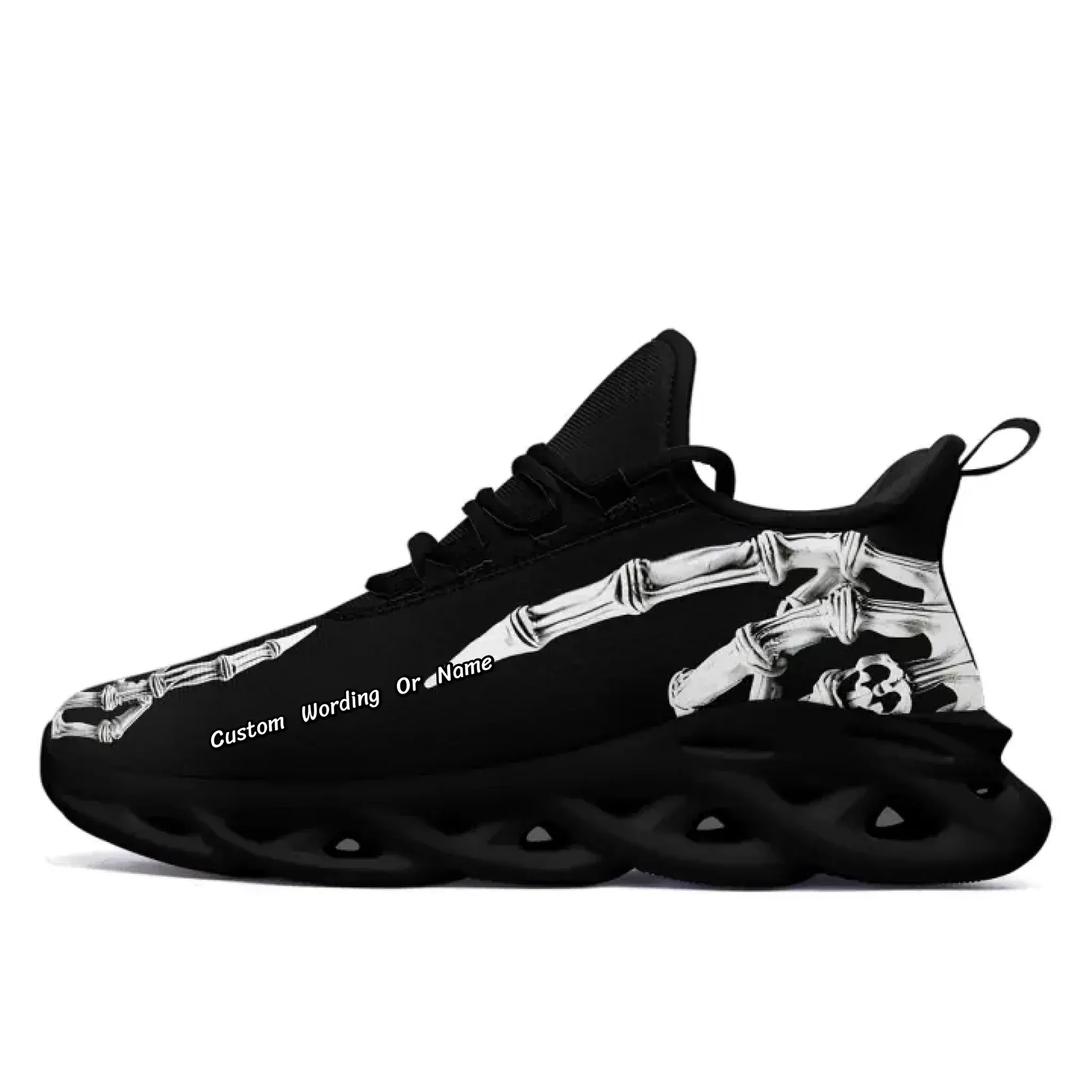 Personalized Skull Sneakers, Custom Mysterious Fashionable Shoes,MS-23025001