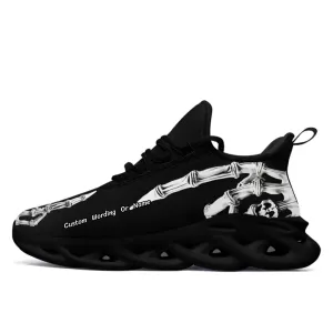 Personalized Skull Sneakers, Custom Mysterious Fashionable Shoes,MS-23025001
