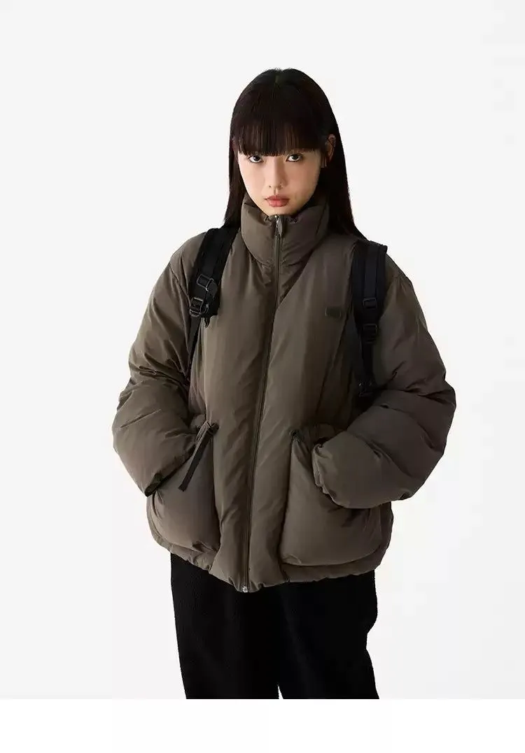 Side Pockets Versatile Puffer Jacket