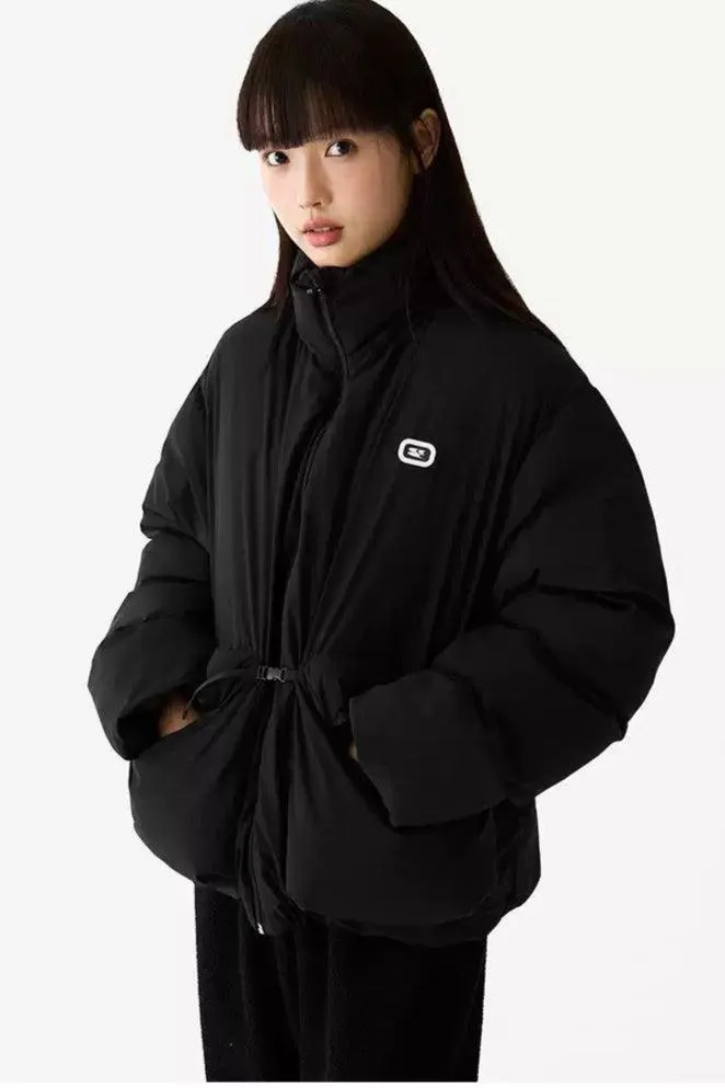 Side Pockets Versatile Puffer Jacket