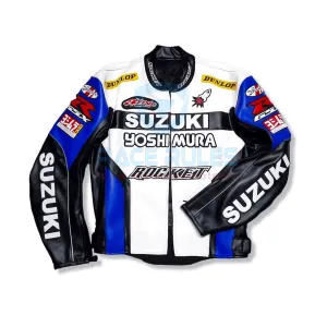 Suzuki Leather Motorcycle Jacket Off-road F1 Aesthetic Racing Jacket