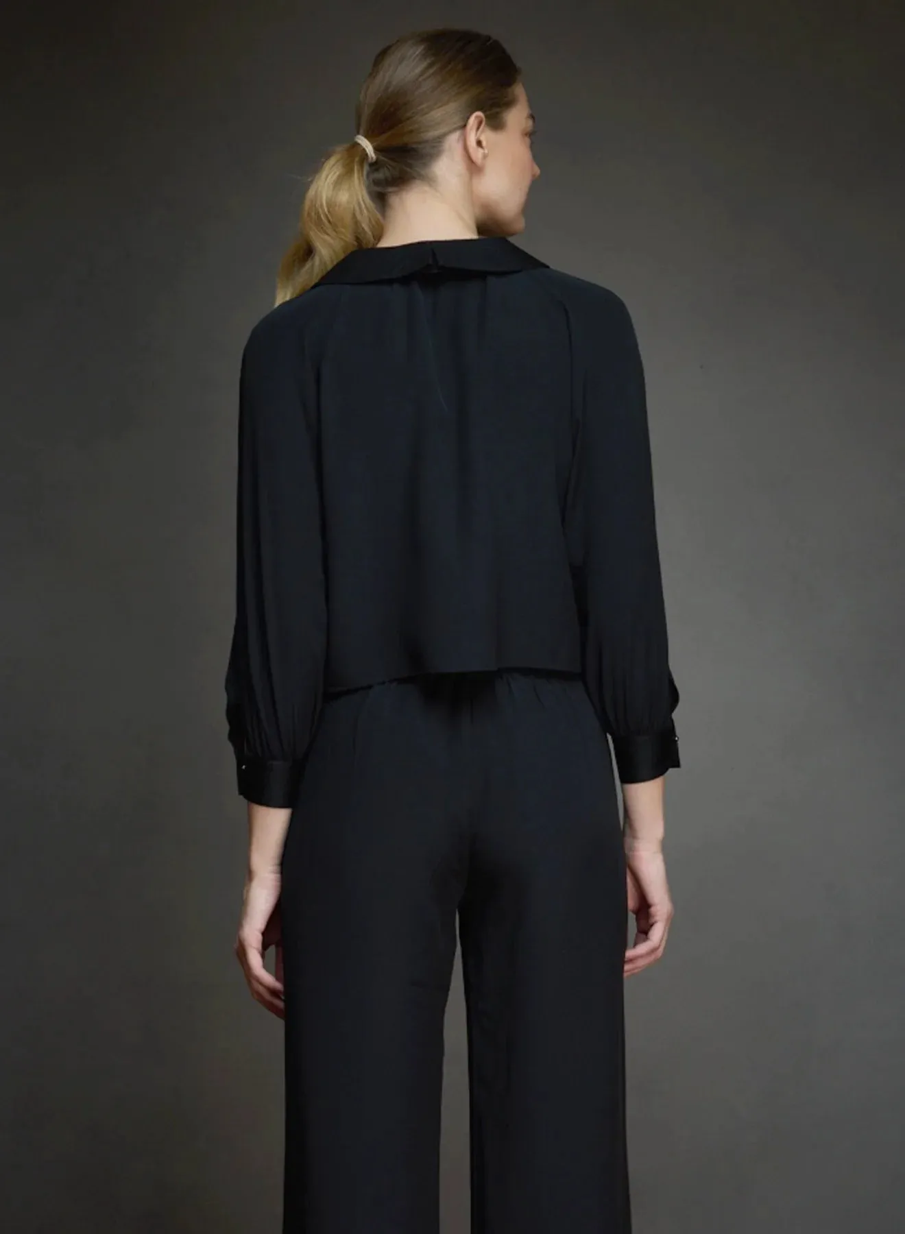 The Black Zadie Blouse