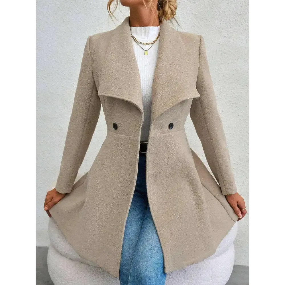 Timeless Luxury Fashion for Women with the Elegant Collared Neck Coat