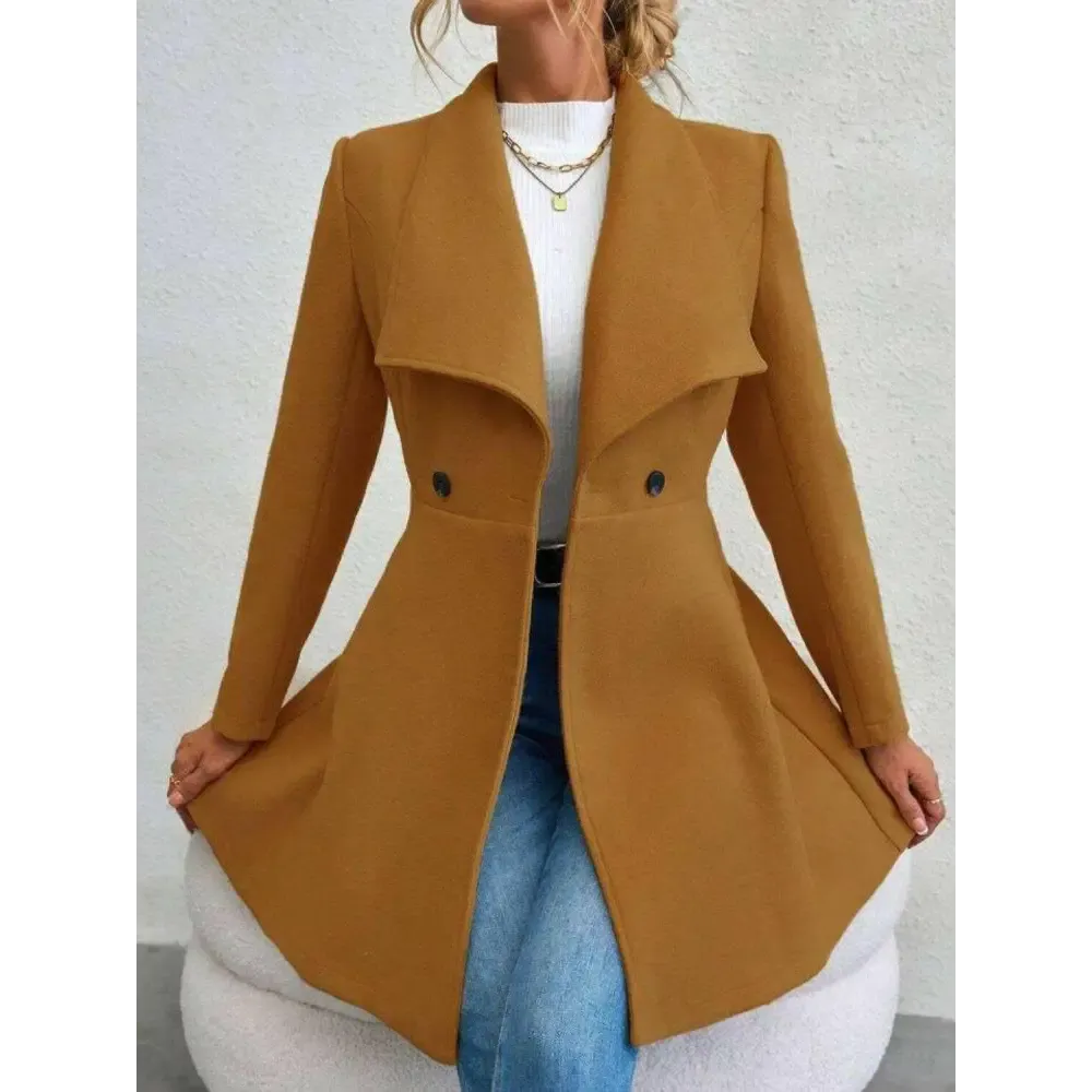 Timeless Luxury Fashion for Women with the Elegant Collared Neck Coat