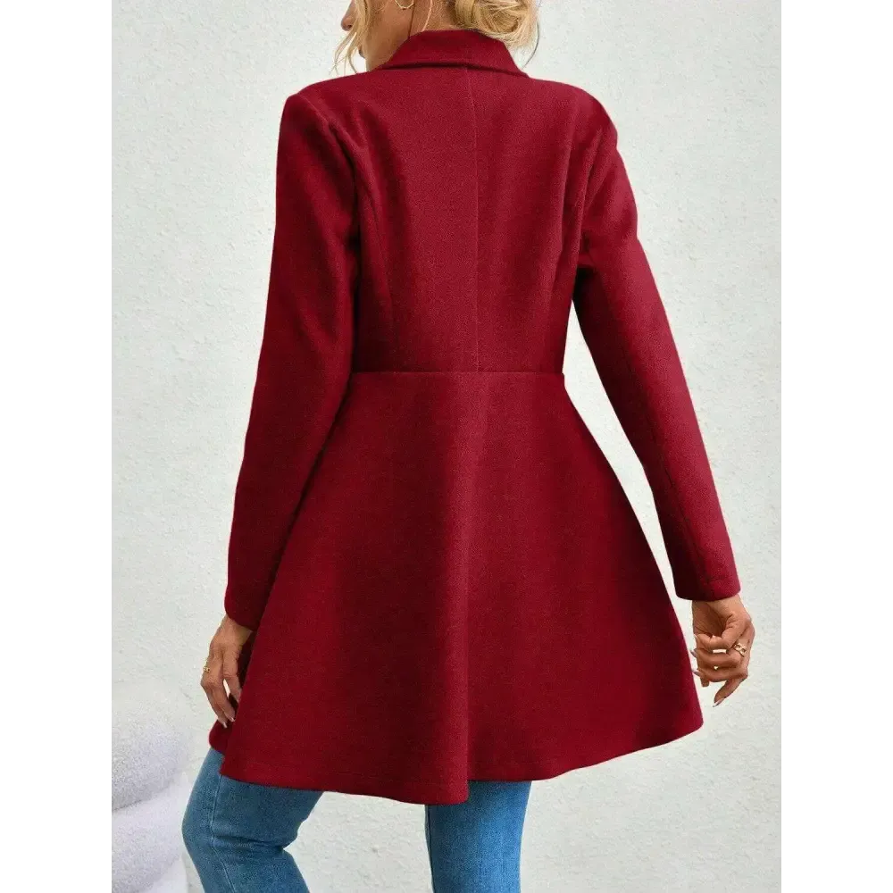Timeless Luxury Fashion for Women with the Elegant Collared Neck Coat