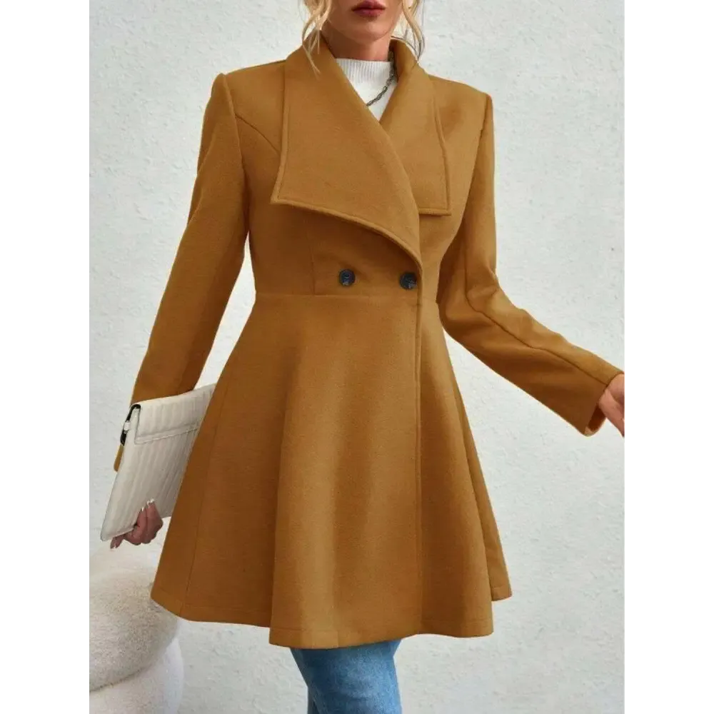 Timeless Luxury Fashion for Women with the Elegant Collared Neck Coat