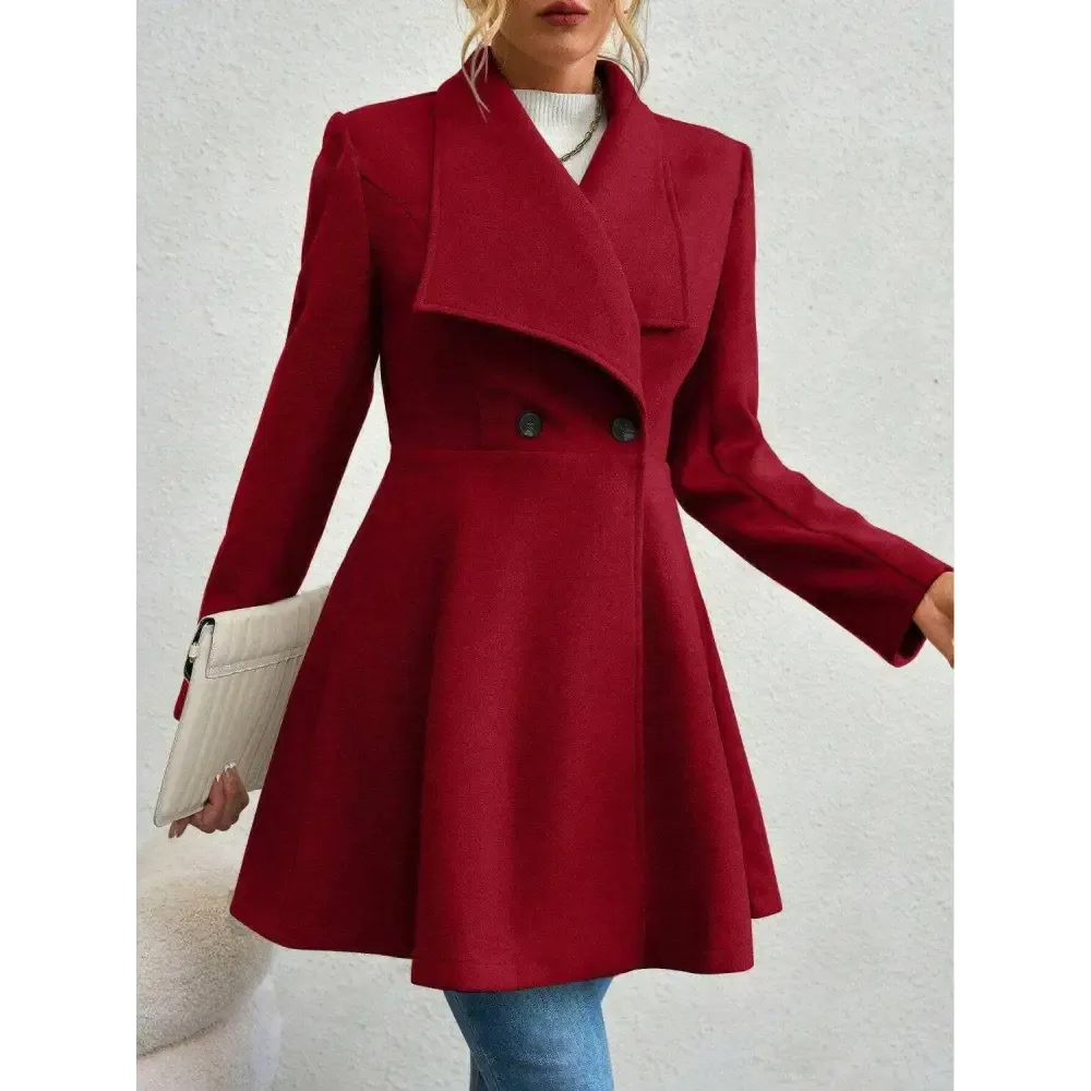 Timeless Luxury Fashion for Women with the Elegant Collared Neck Coat