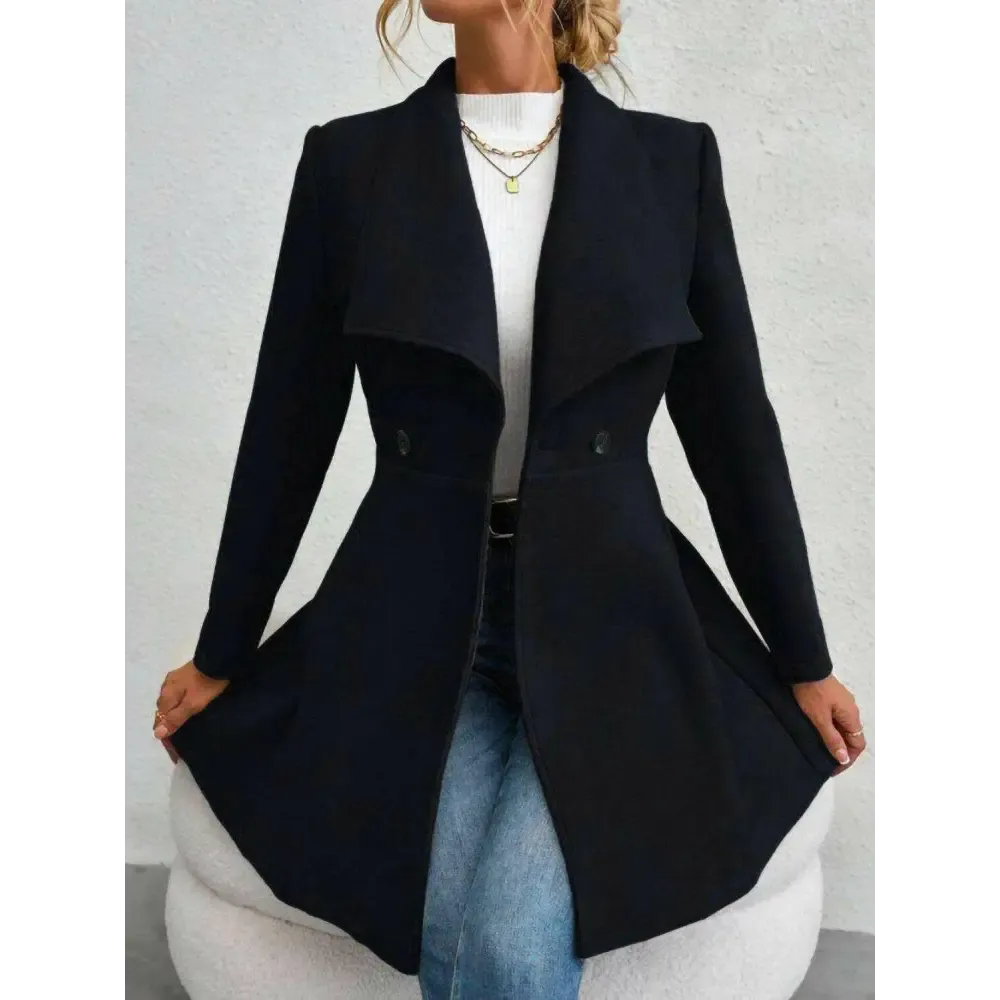 Timeless Luxury Fashion for Women with the Elegant Collared Neck Coat