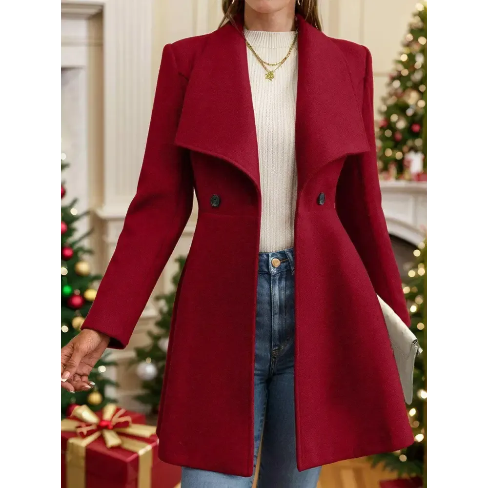 Timeless Luxury Fashion for Women with the Elegant Collared Neck Coat