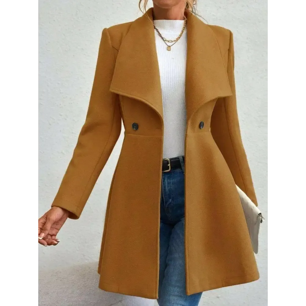Timeless Luxury Fashion for Women with the Elegant Collared Neck Coat