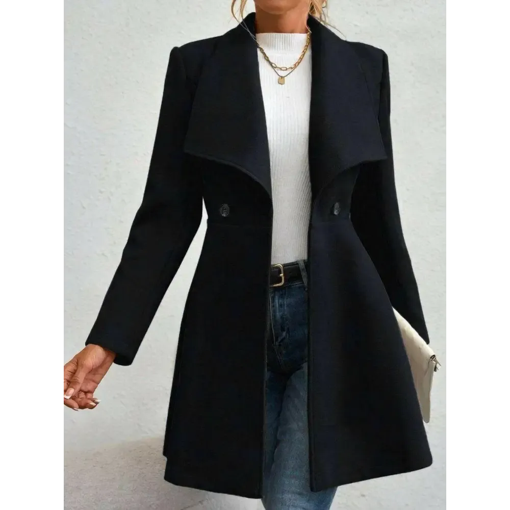Timeless Luxury Fashion for Women with the Elegant Collared Neck Coat