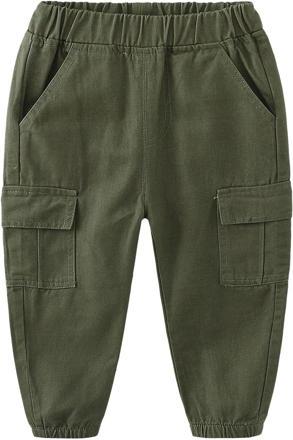 Toddler Boy Linen Pants Casual Basic Plain Soft Long Pants Kids Summer Fall Comfy Cotton Linen Elastic Trousers