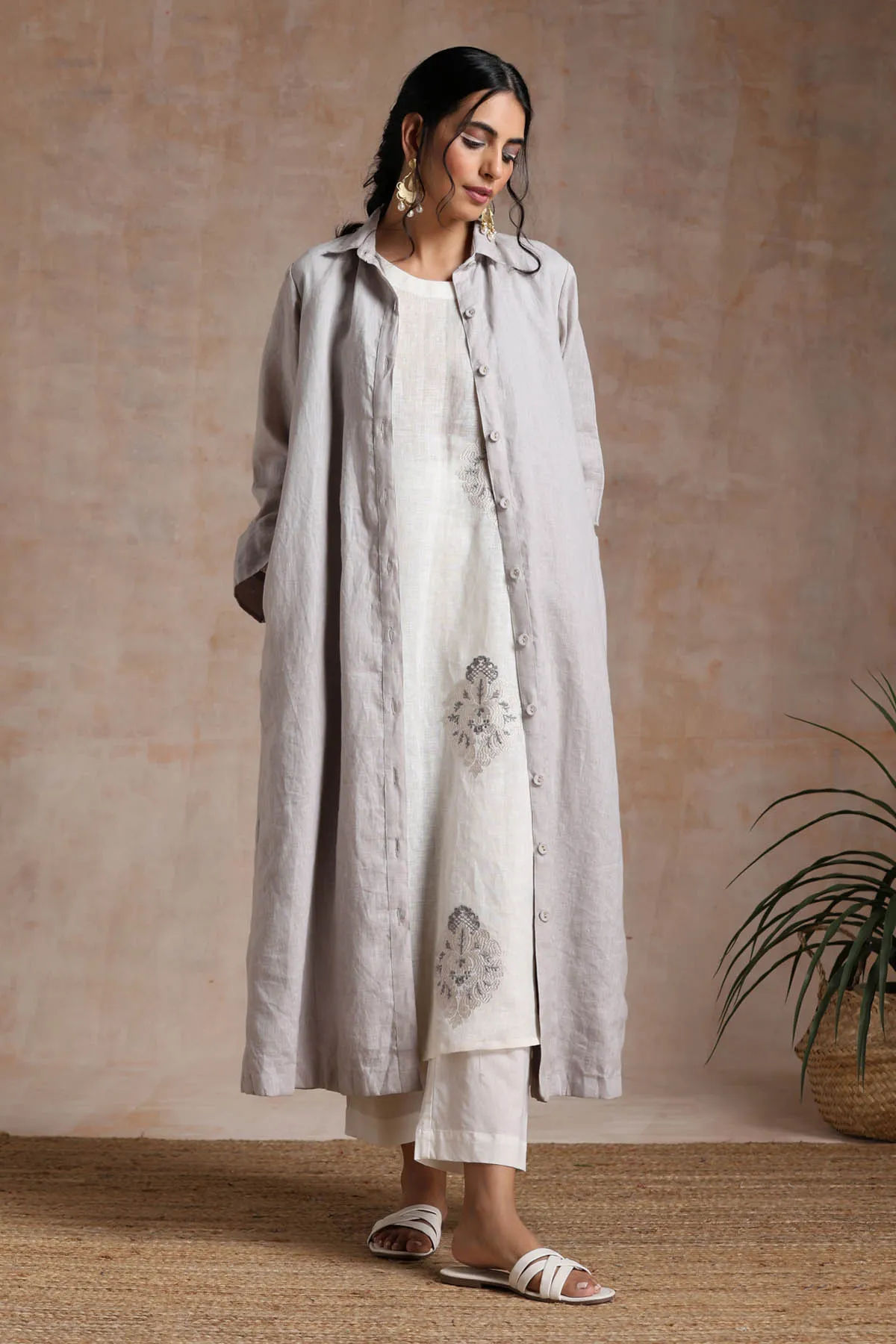 Versatile Pure Linen Jacket