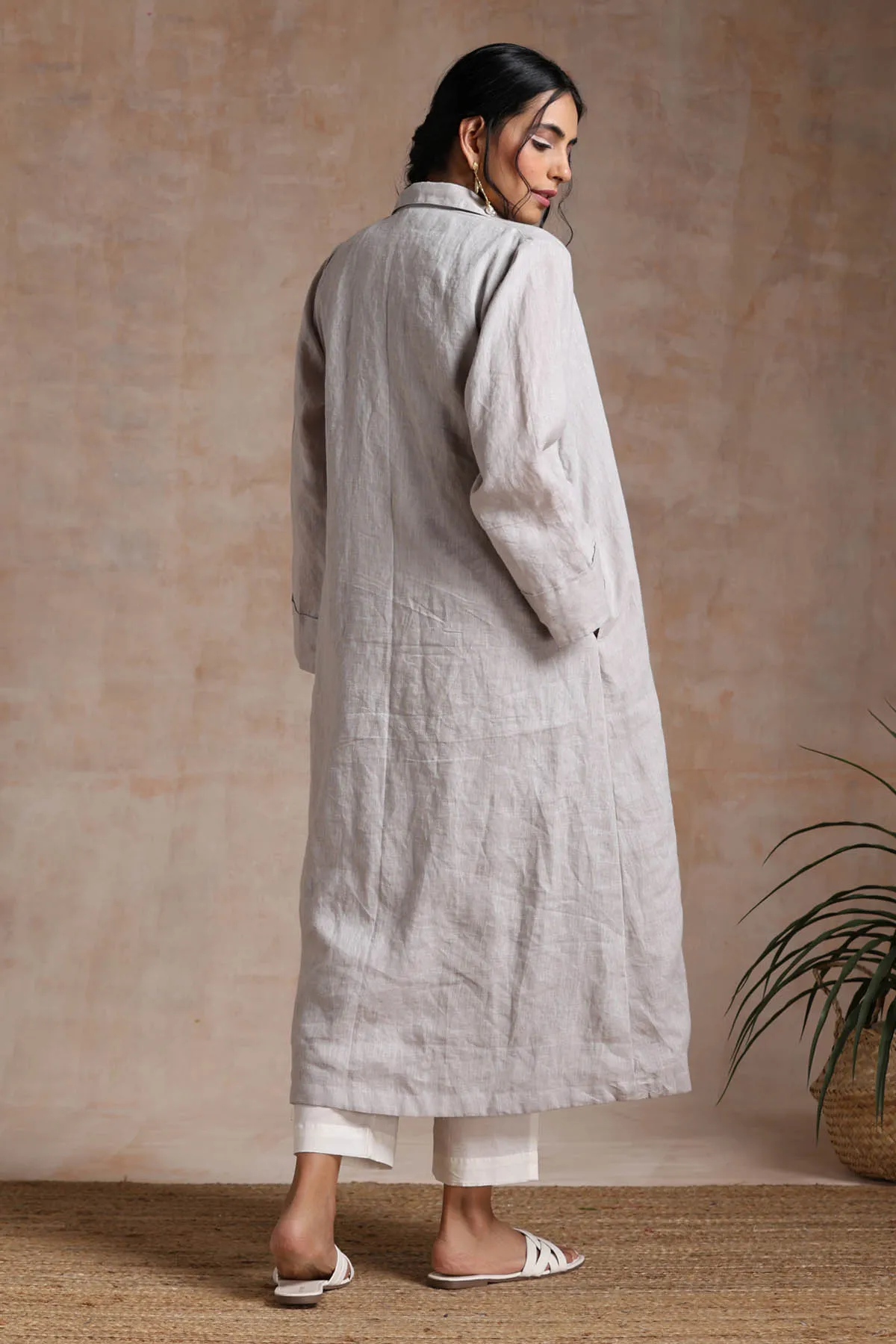 Versatile Pure Linen Jacket