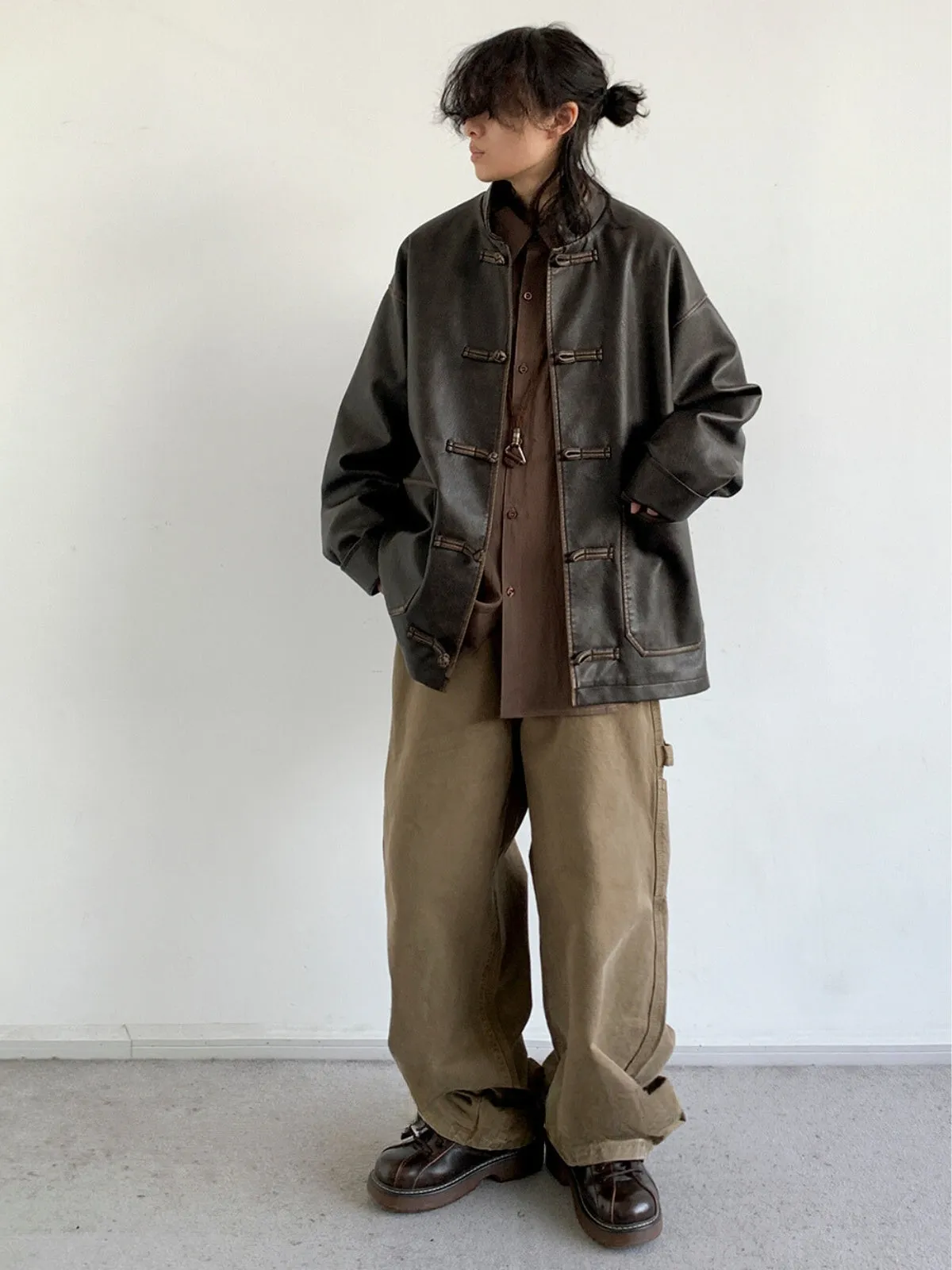 WLS Retro National Versatile Leather Jacket