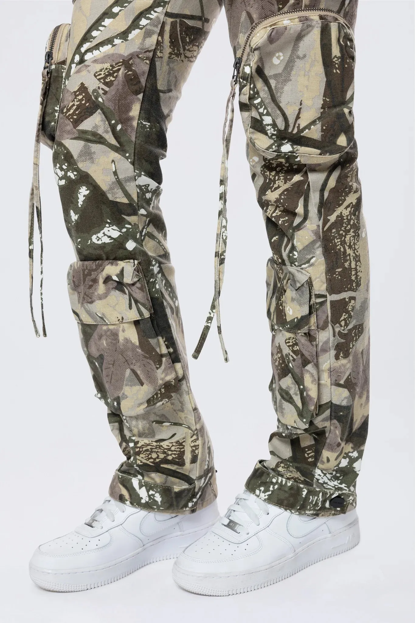 Women's Smoke Rise Utility Cargo Pants Olive Hunting Camo